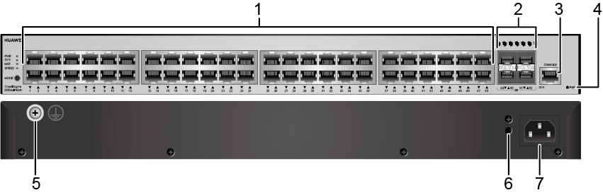Switch Huawei S5735-L48T4S 48 Puertos Giga 4 Puertos SFP Giga
